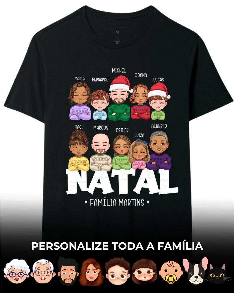 Família Natalina (Até 10 Pessoas)