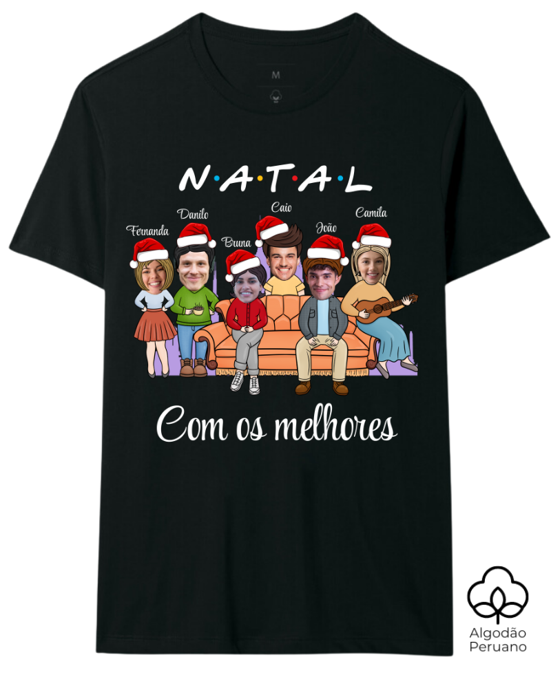 Natal com Friends - Algodão Peruano