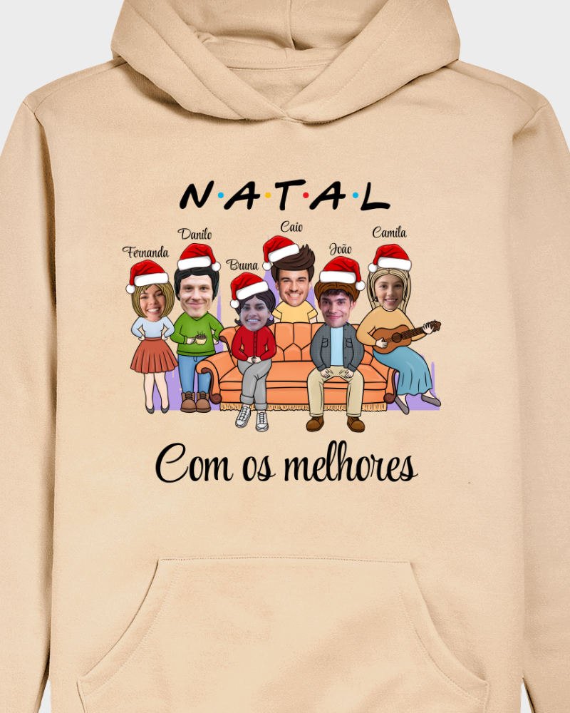 Natal com Friends - Moletom (Cores Claras)