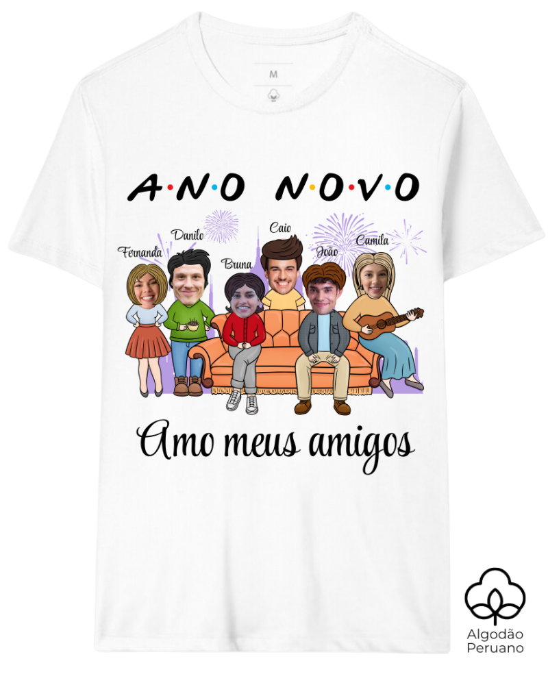 Ano Novo com Friends - Algodão Peruano