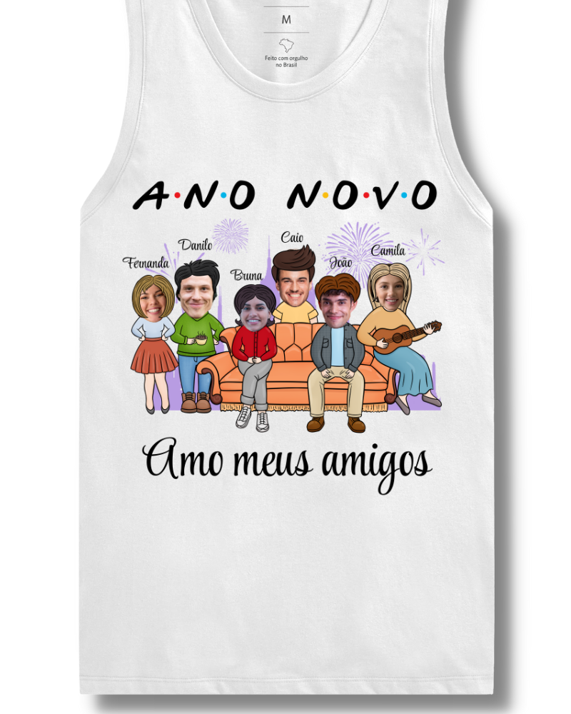 Ano Novo com Friends - Cropped e Regata