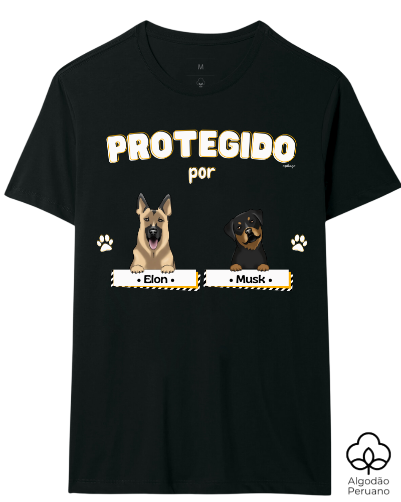 Protegido Por Pets - Algodão Peruano