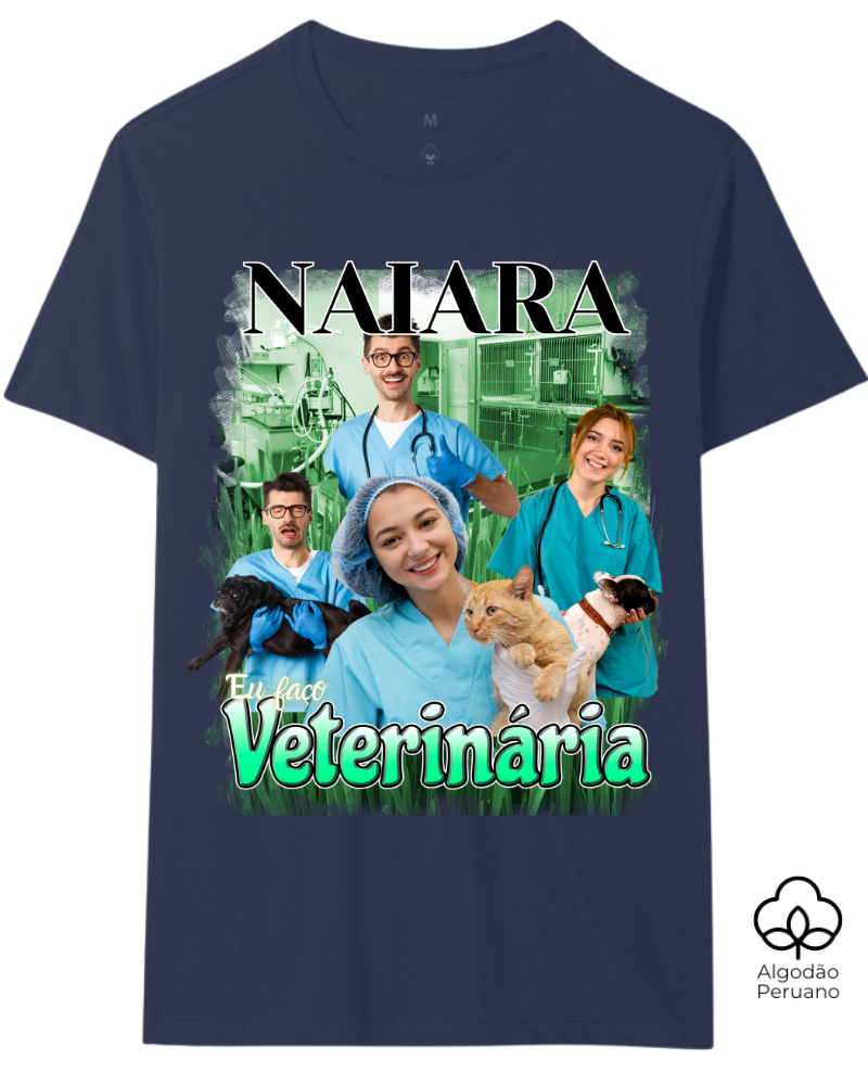 Eu Faço Veterinária - Algodão Peruano