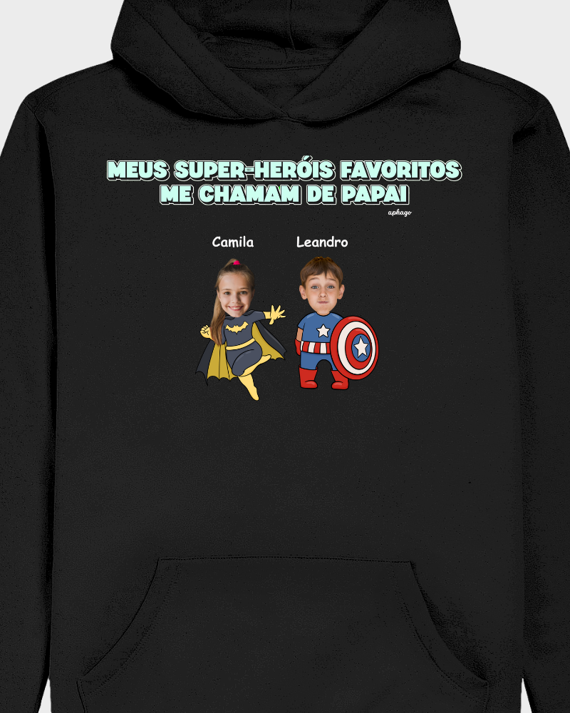 Meus Super-Heróis Favoritos - Moletom