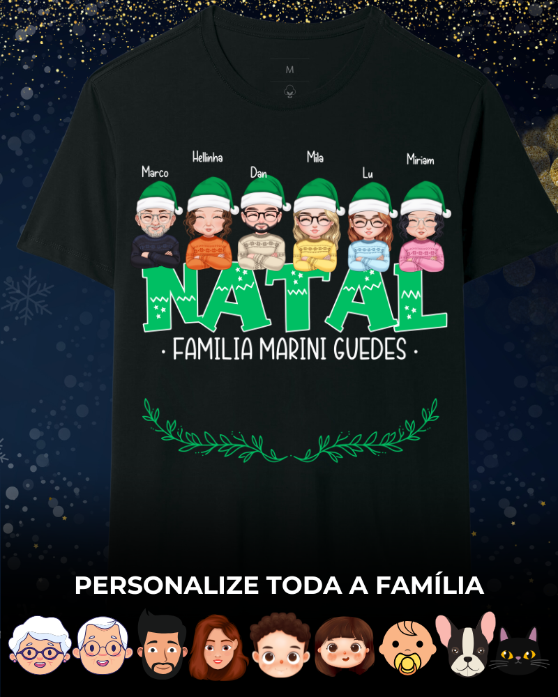 Família Natalina 6 Pessoas