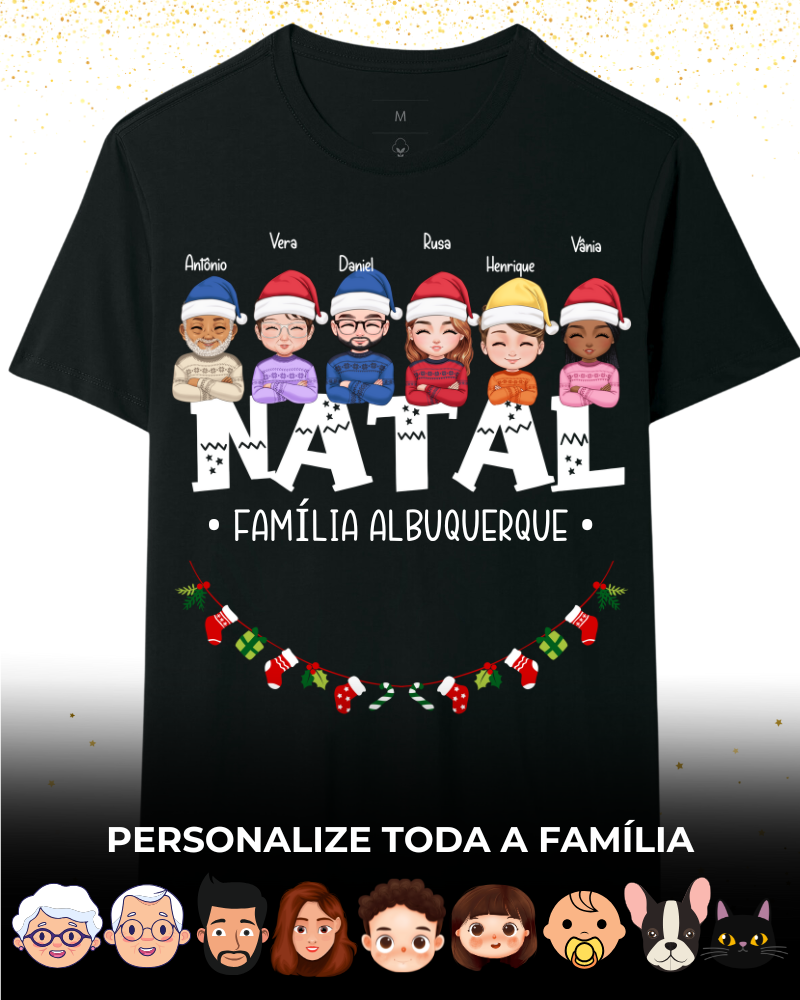 Família Natalina 6 Pessoas