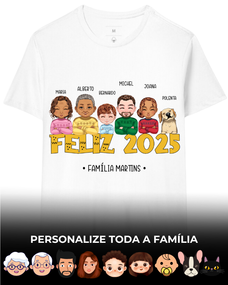 Minha Família no Ano Novo (3-6 Pessoas)