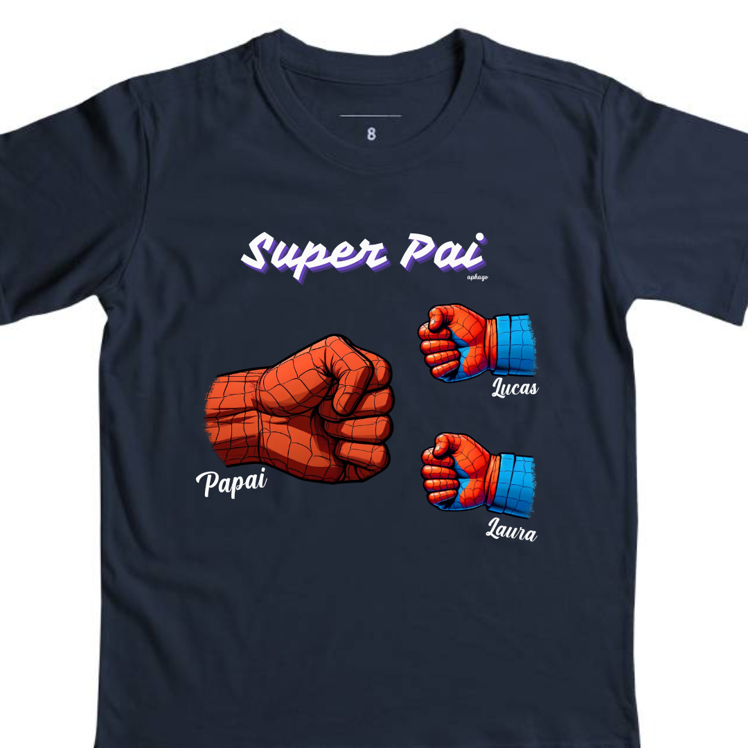 Camiseta Meu Pai Meu Heroi - Mini