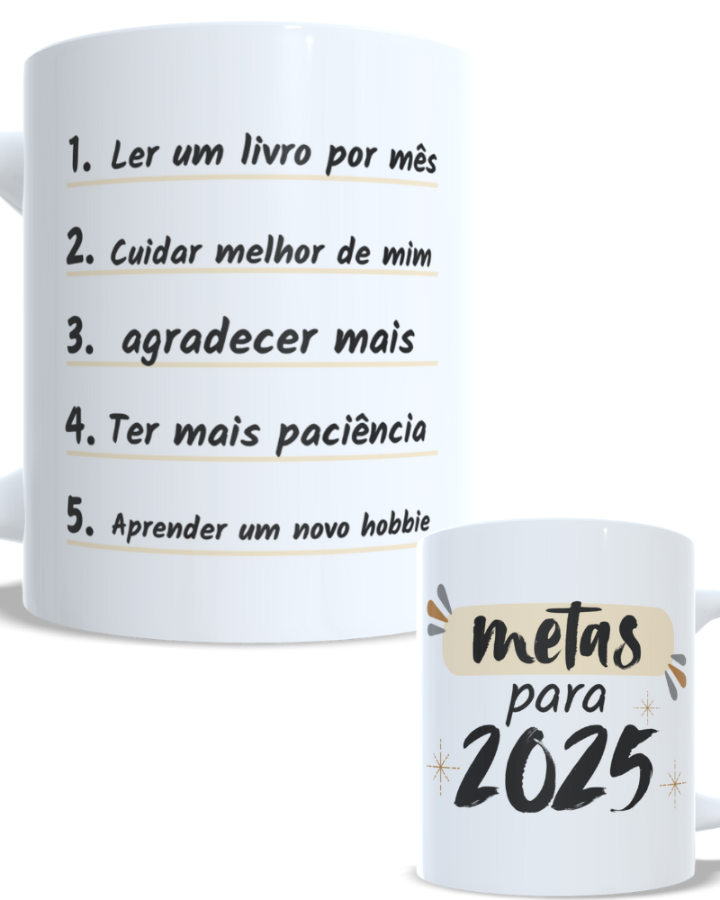 Caneca Metas 2025