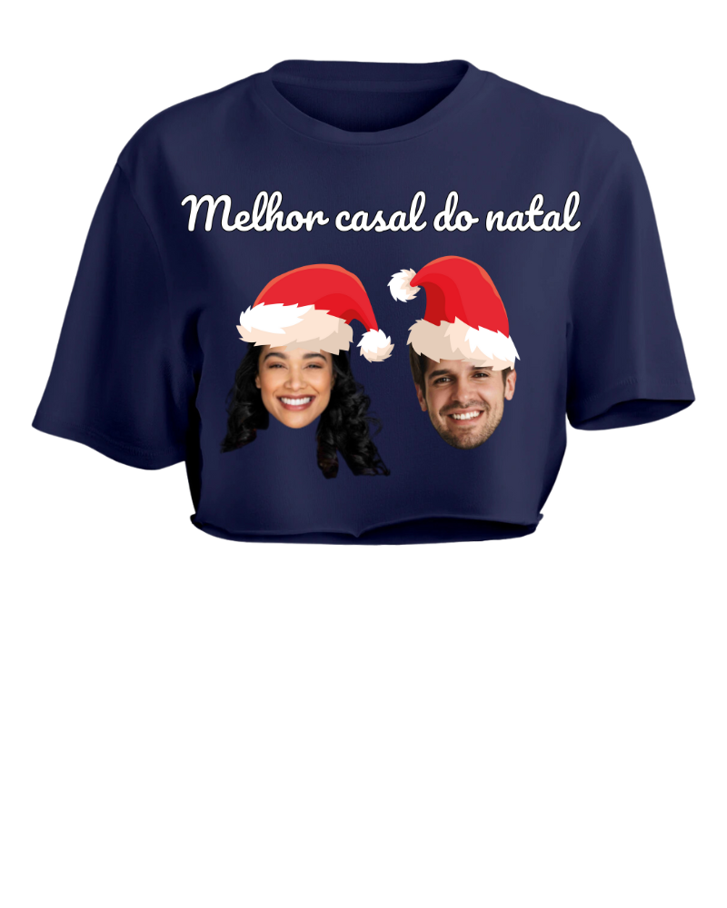 O Melhor Natal é Com Eles - Cropped e Regata