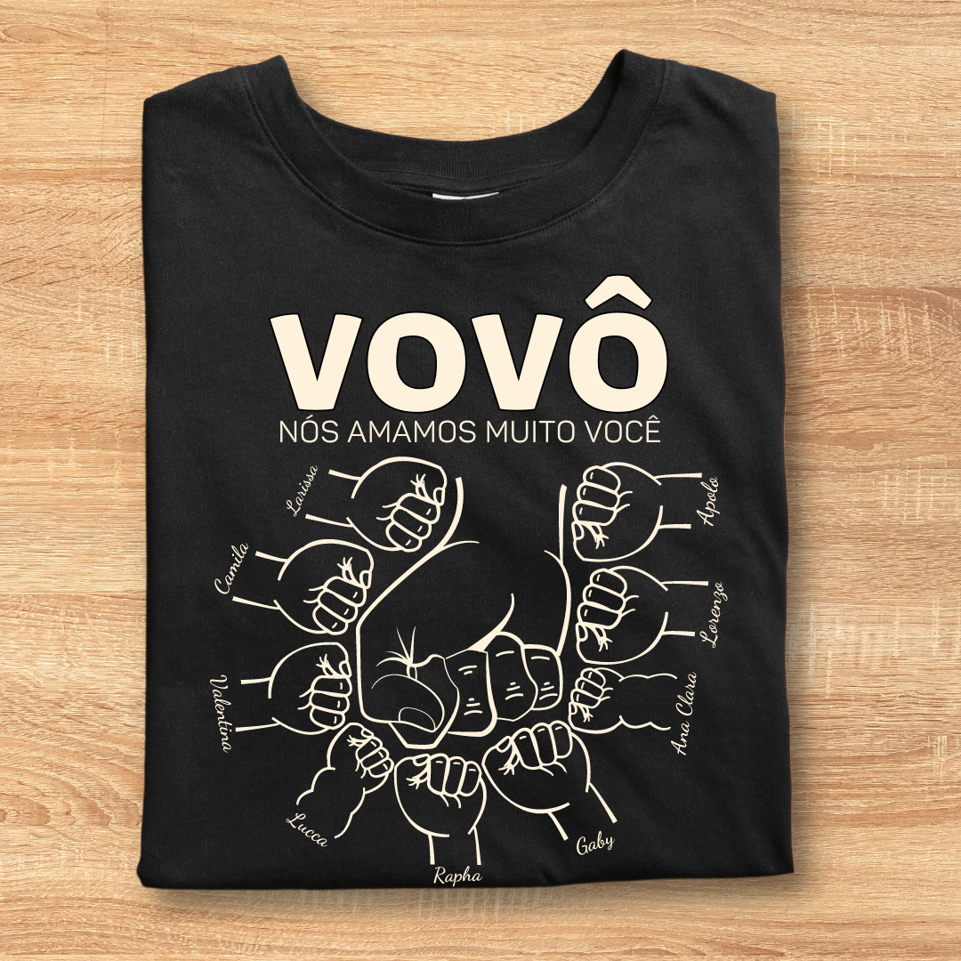 Vovô, nós amamos muito você! - Camiseta